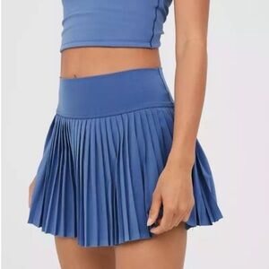 OFFLINE By Aerie | All Aces Tennis Skirt | Medium | Marbled Blue